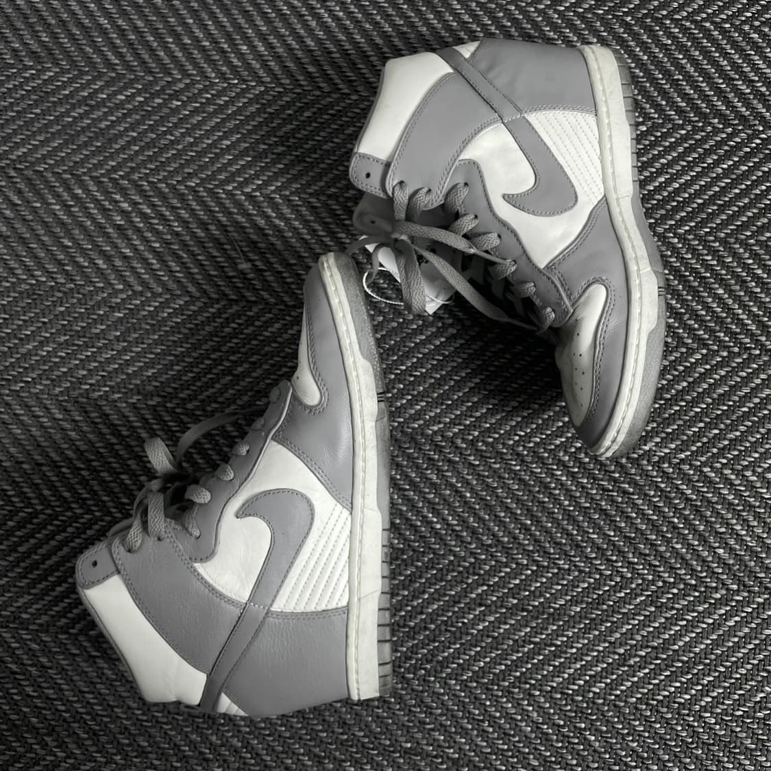 나이키 덩크 하이 레트로 화이트 플래티넘 스니커즈o 3542 상품이미지3