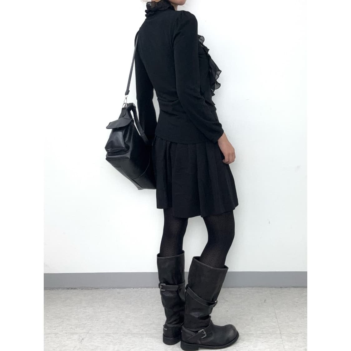 빈티지 블랙 프릴 롱슬리브 상품이미지4