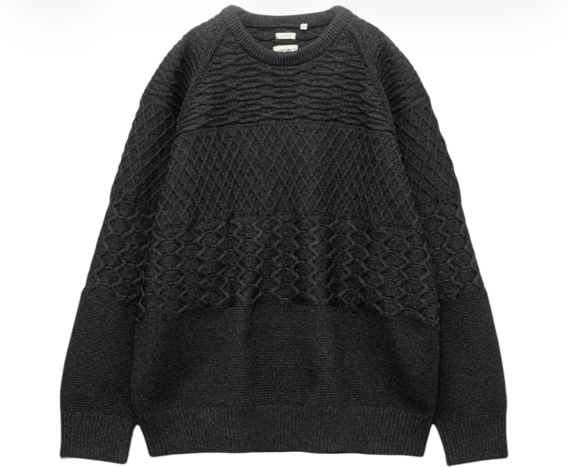 [XL] 나나미카 크루넥 스웨터 블랙 상품이미지8