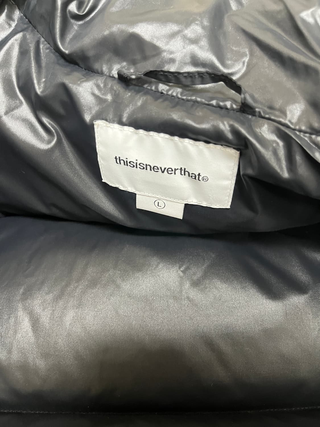 디스이즈네버댓 PERTEX T Down Jacket 퍼텍스 패딩 블랙 상품이미지3