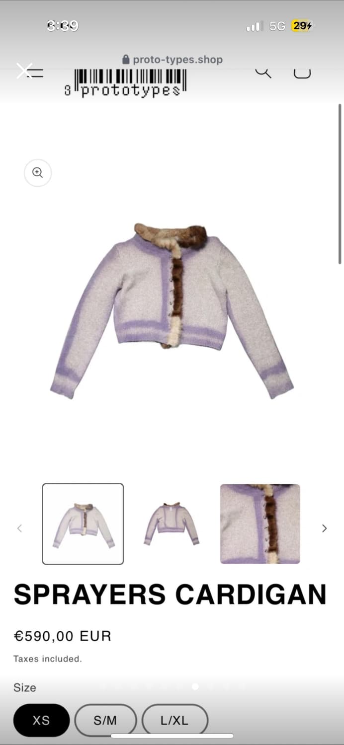 3 prototyes 퍼 트리밍 가디건 상품이미지6