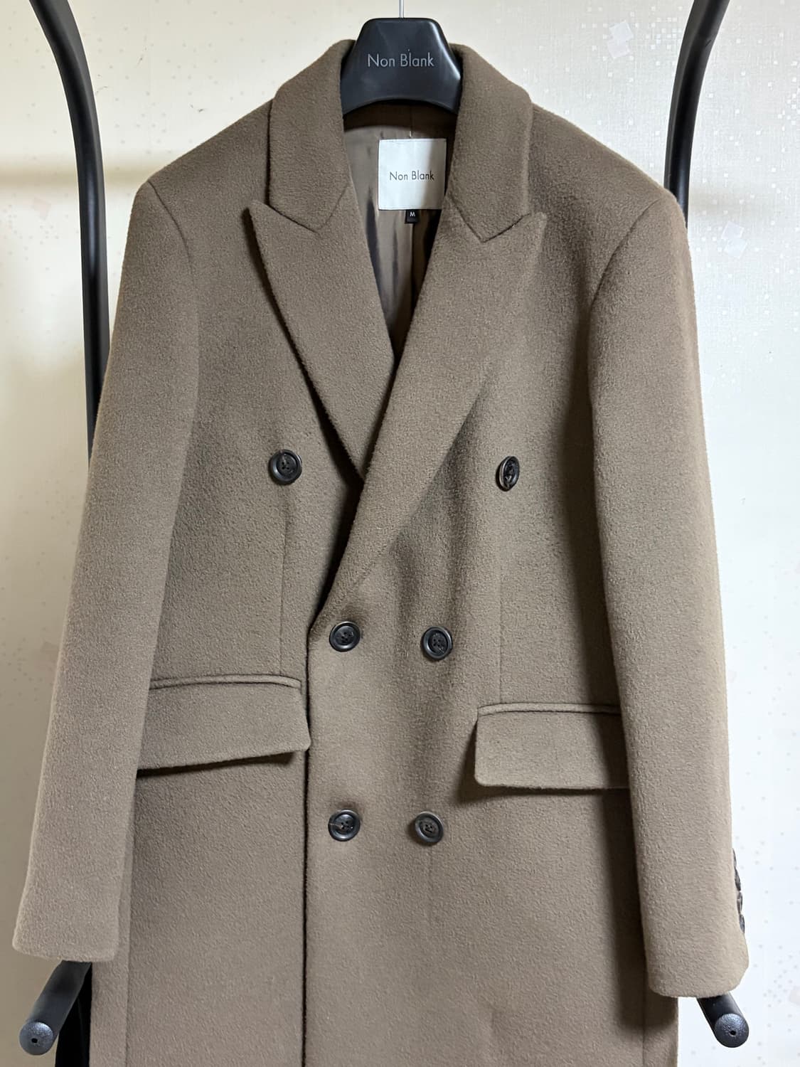 넌블랭크 더블브레스트 코트 브라운 상품이미지3