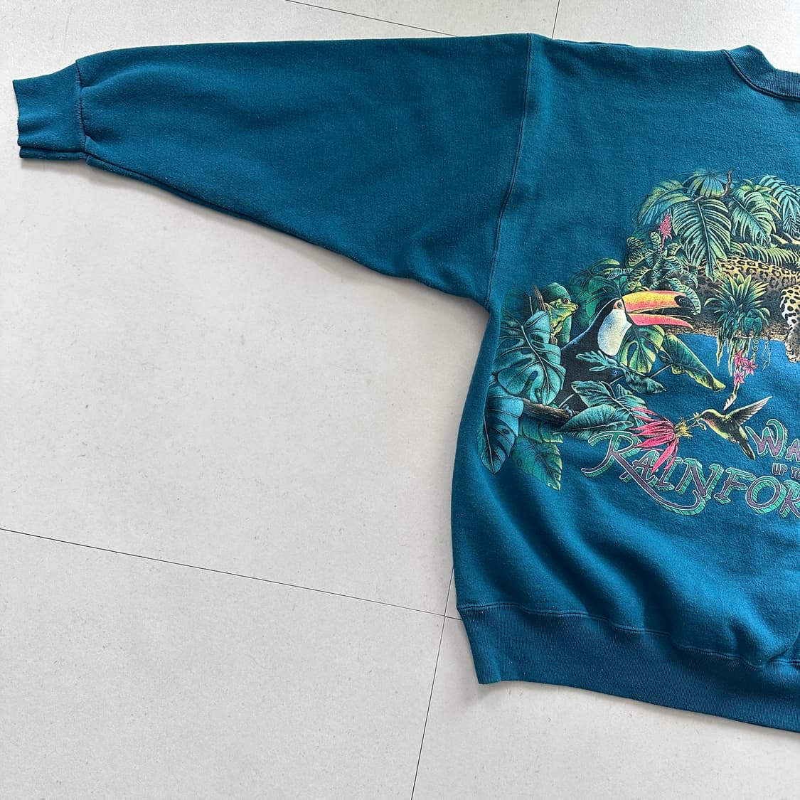 90s SIGNAL 레인포레스트 맨투맨 XL MADE IN USD 상품이미지9