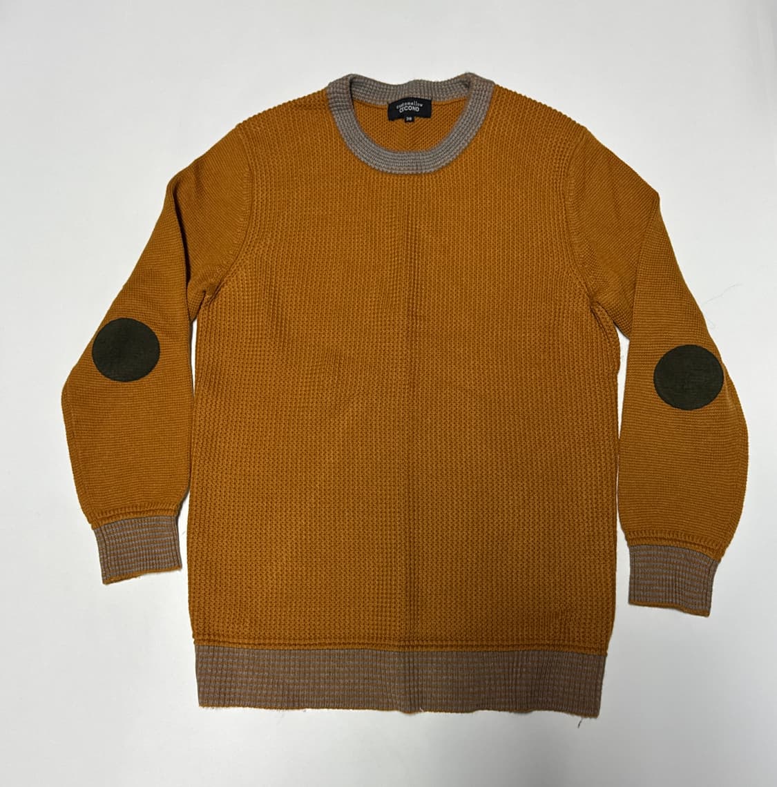 코오롱 커스텀멜로우 엘보 패치 와플 니트 S 상품이미지1