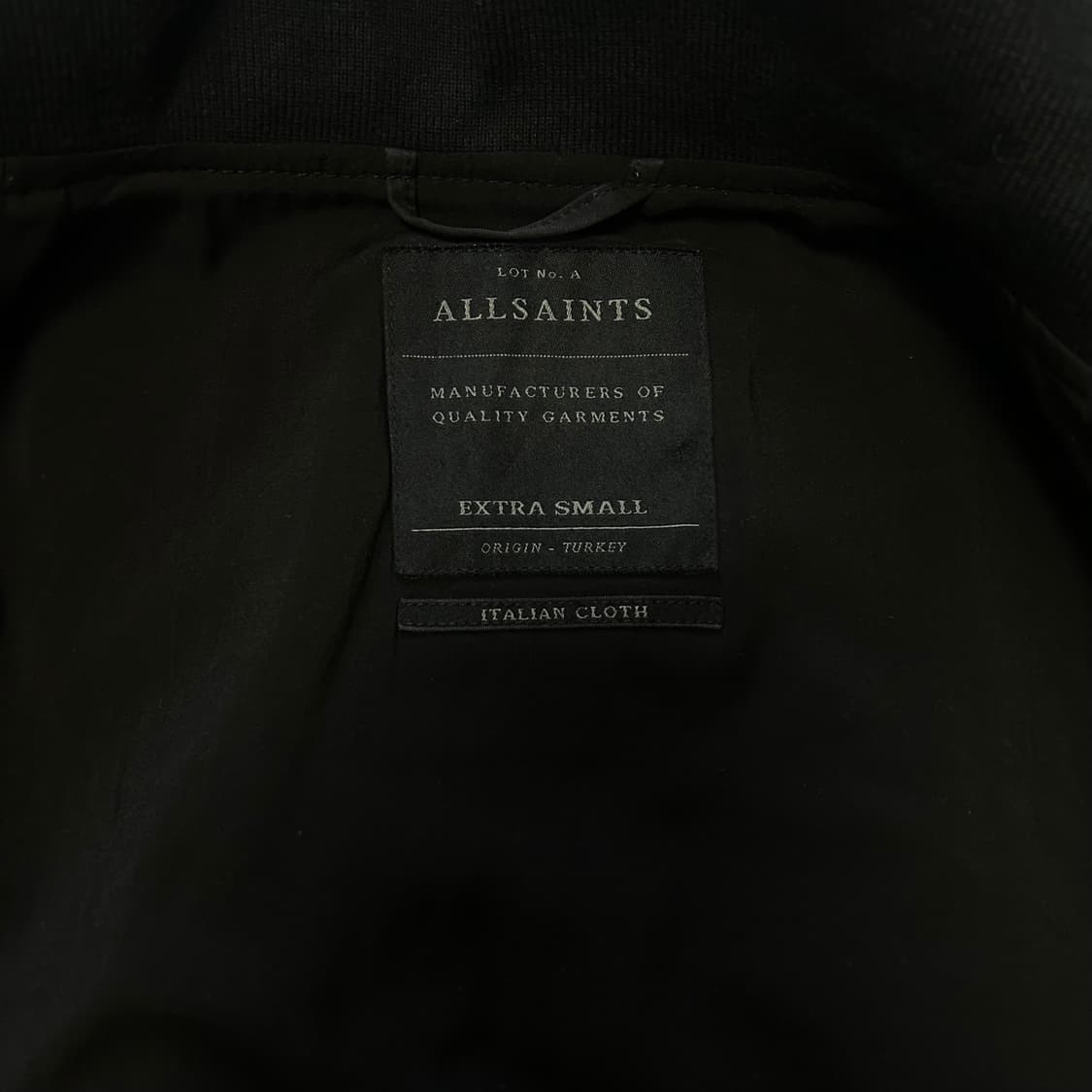AllSaints Minimal black Varsity Jacket 상품이미지4