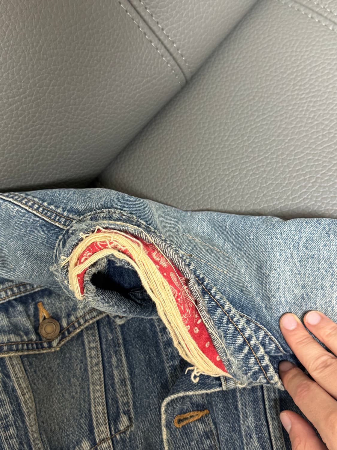 생로랑 반다나 데님 자켓 상품이미지3