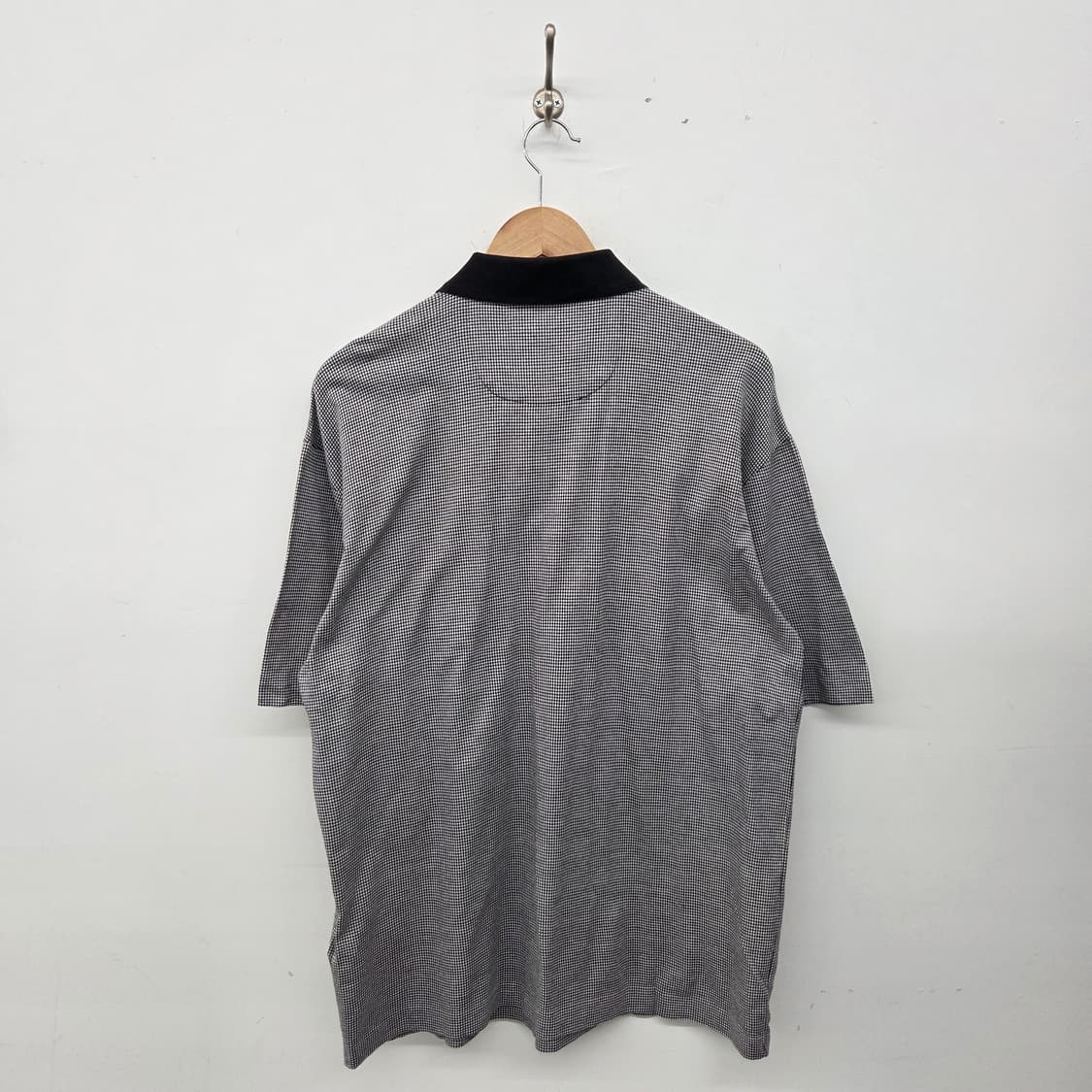 던힐 체크 패턴 반팔 카라티 폴로티 남L 상품이미지7