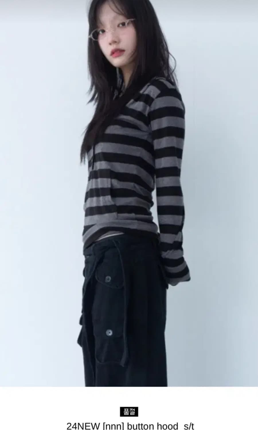 이즈이즈 나의나인 button hood s/t 스프라이트 후디 상품이미지3