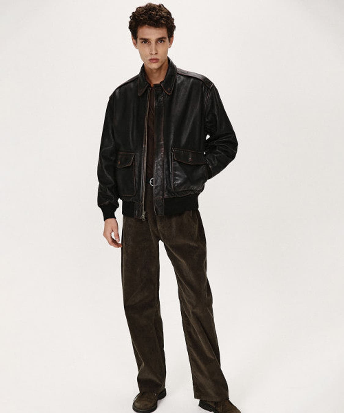 셔터 A2 레더 자켓 M 상품이미지2