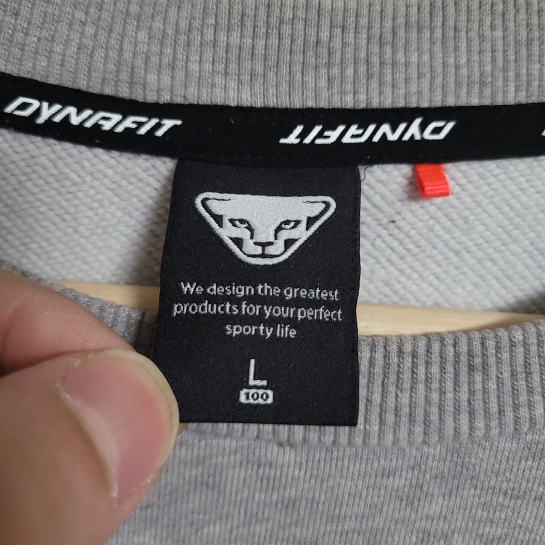 (100) DYNAFIT 다이나핏 맨투맨 그레이 상품이미지2
