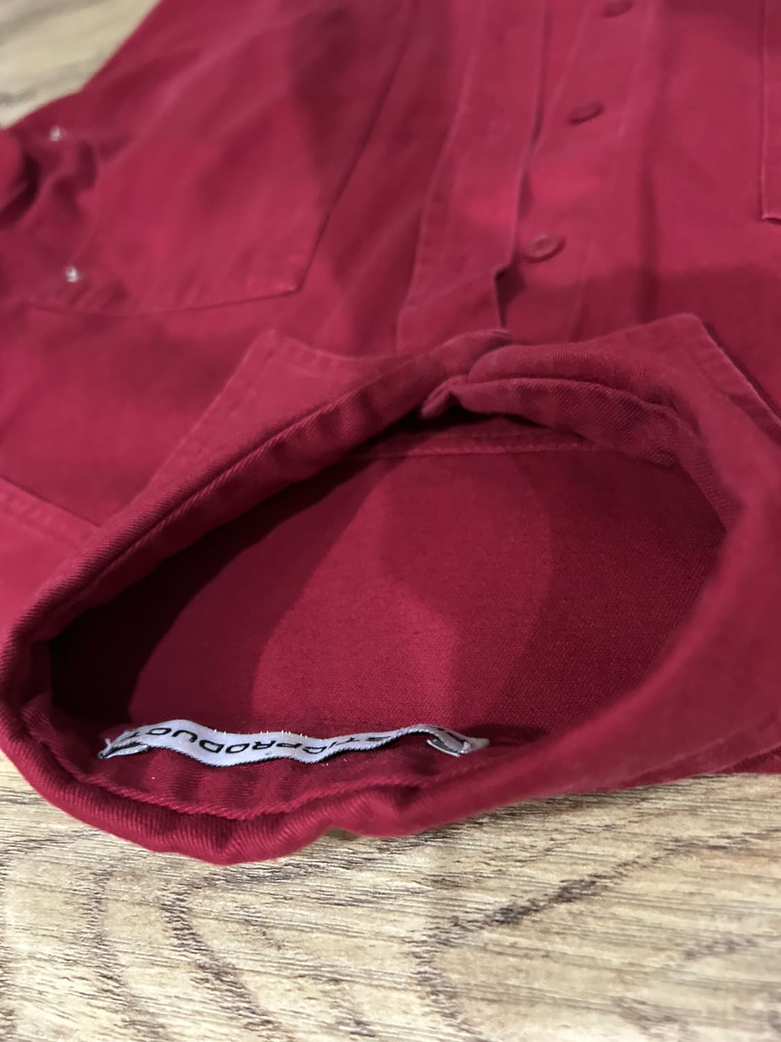 plasticproduct 버건디레드 셔츠 상품이미지6