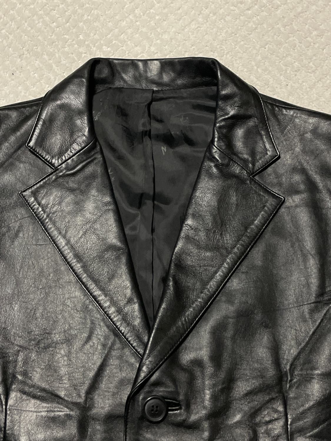 MIK 웨스턴 무드 램스킨 양가죽 레더 카 코트 상품이미지4