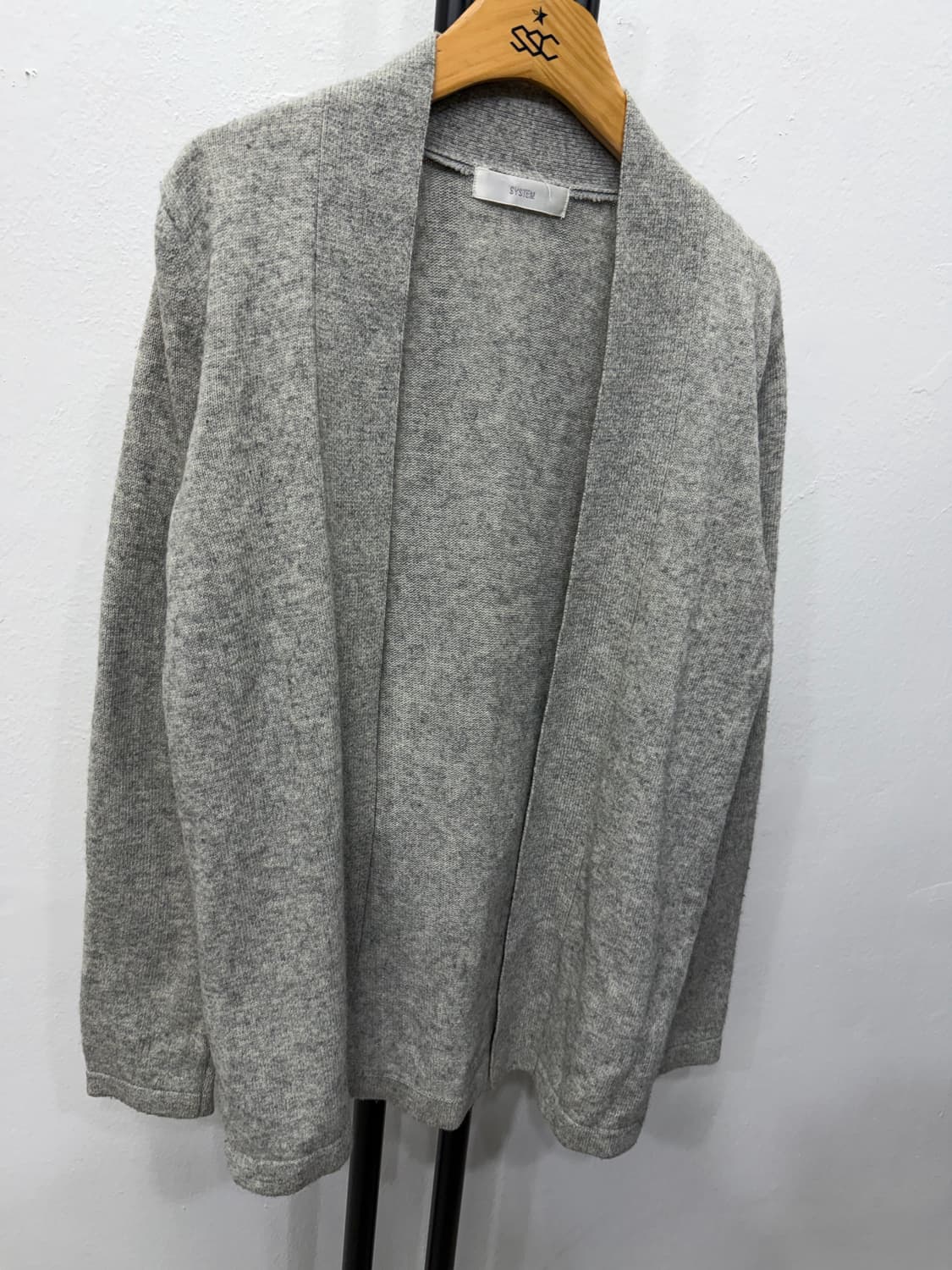 정품) SYSTEM 시스템 한섬 회색 가디건 90F 상품이미지2