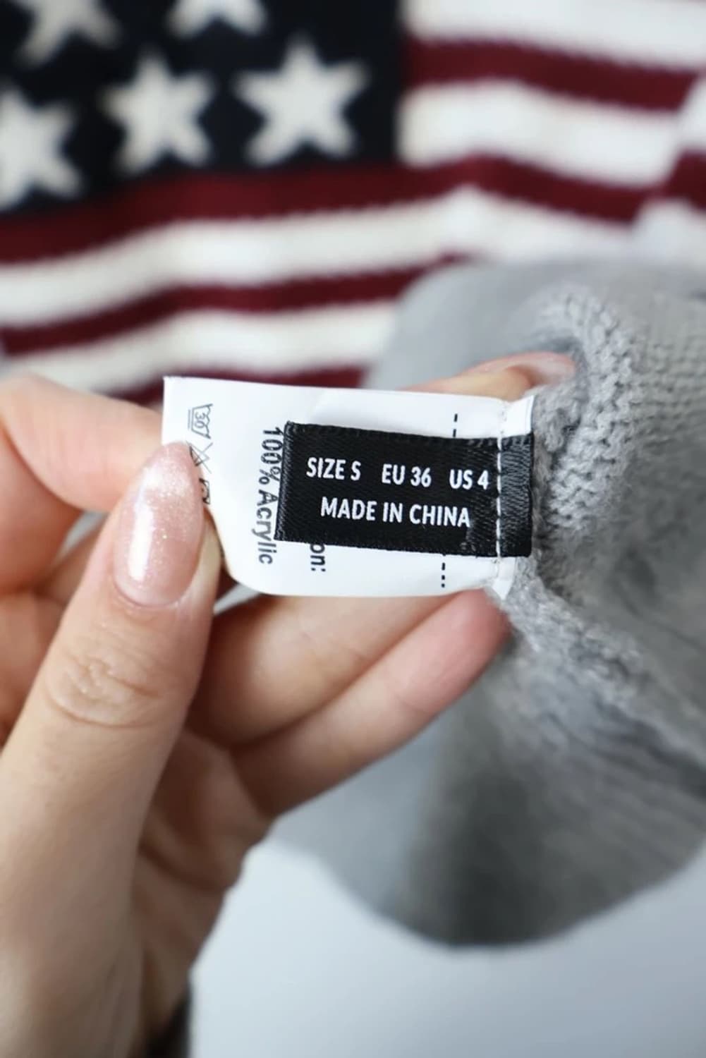 SHEIN American Flag Knit Sweater 상품이미지5