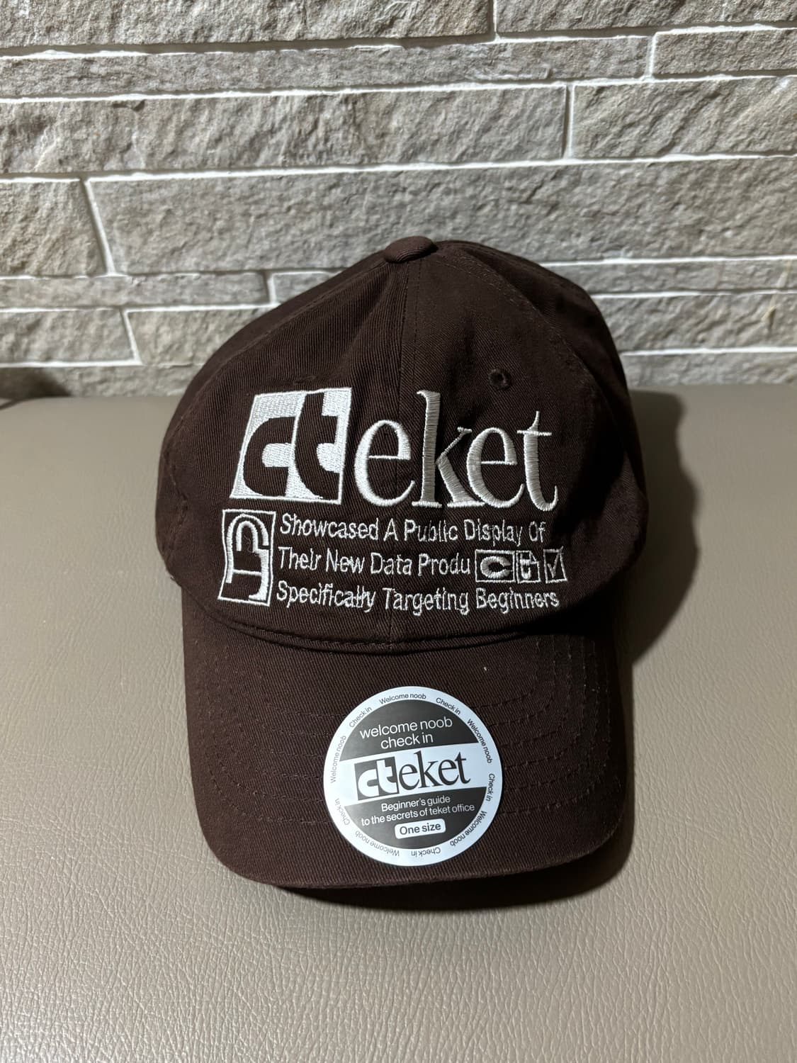 테켓 캡모자 브라운 상품이미지2