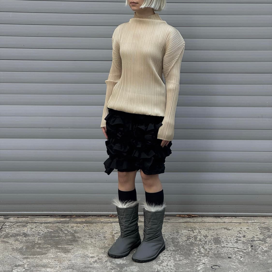 Pleats Please Issey Miyake Pleated Ivory 상품이미지8