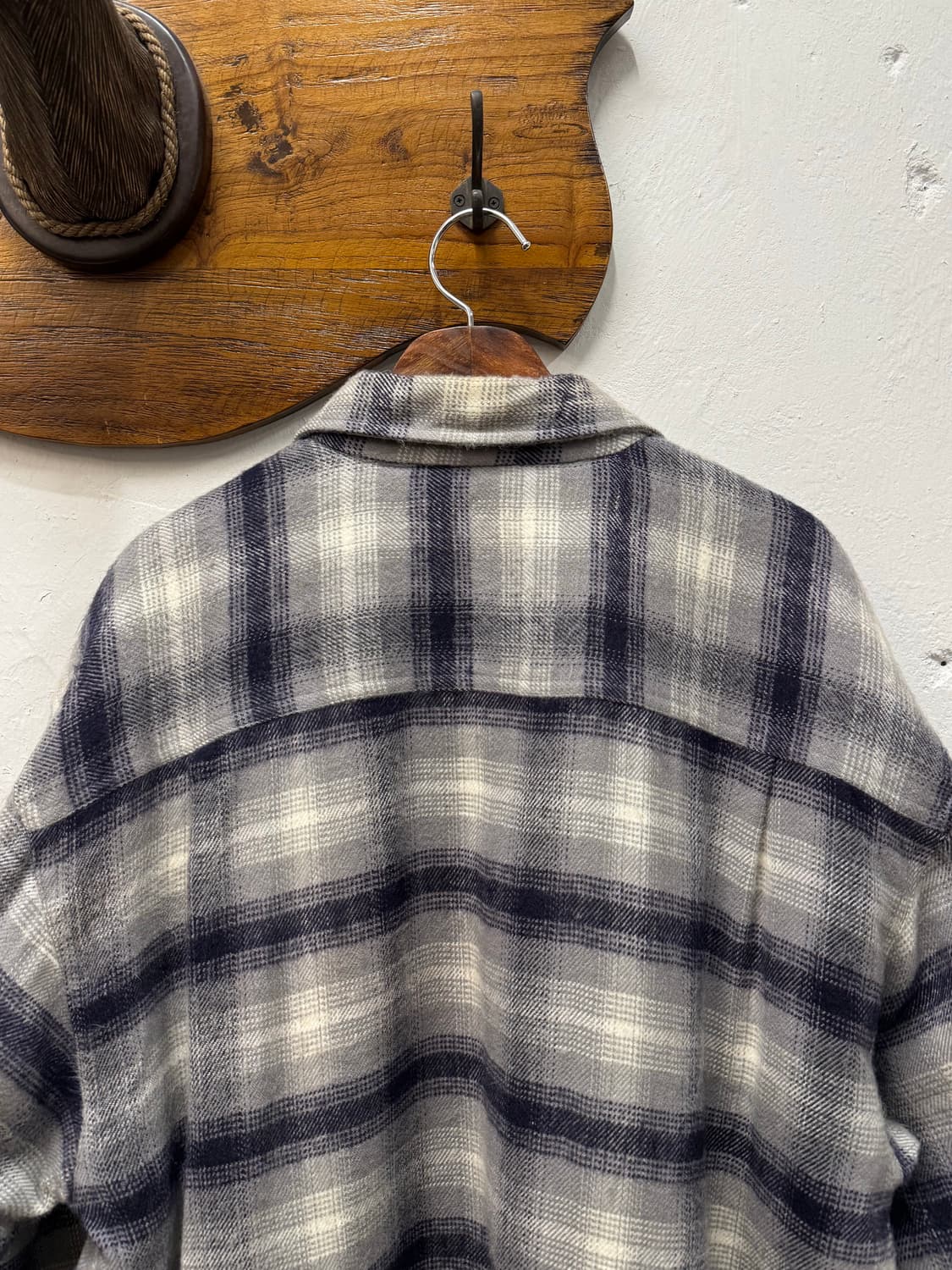 L) Old UNIQLO Boa-Lined Plaid Flannel Sh 상품이미지6