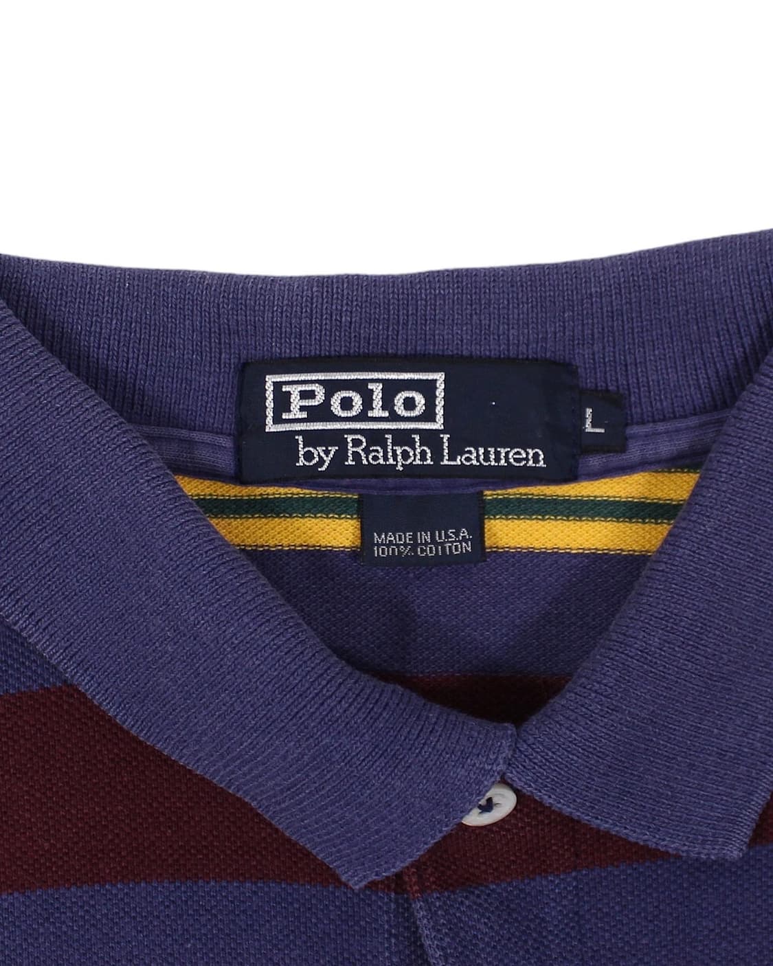 [L] 1990s USA 폴로랄프로렌 피케셔츠 카라티 상품이미지3