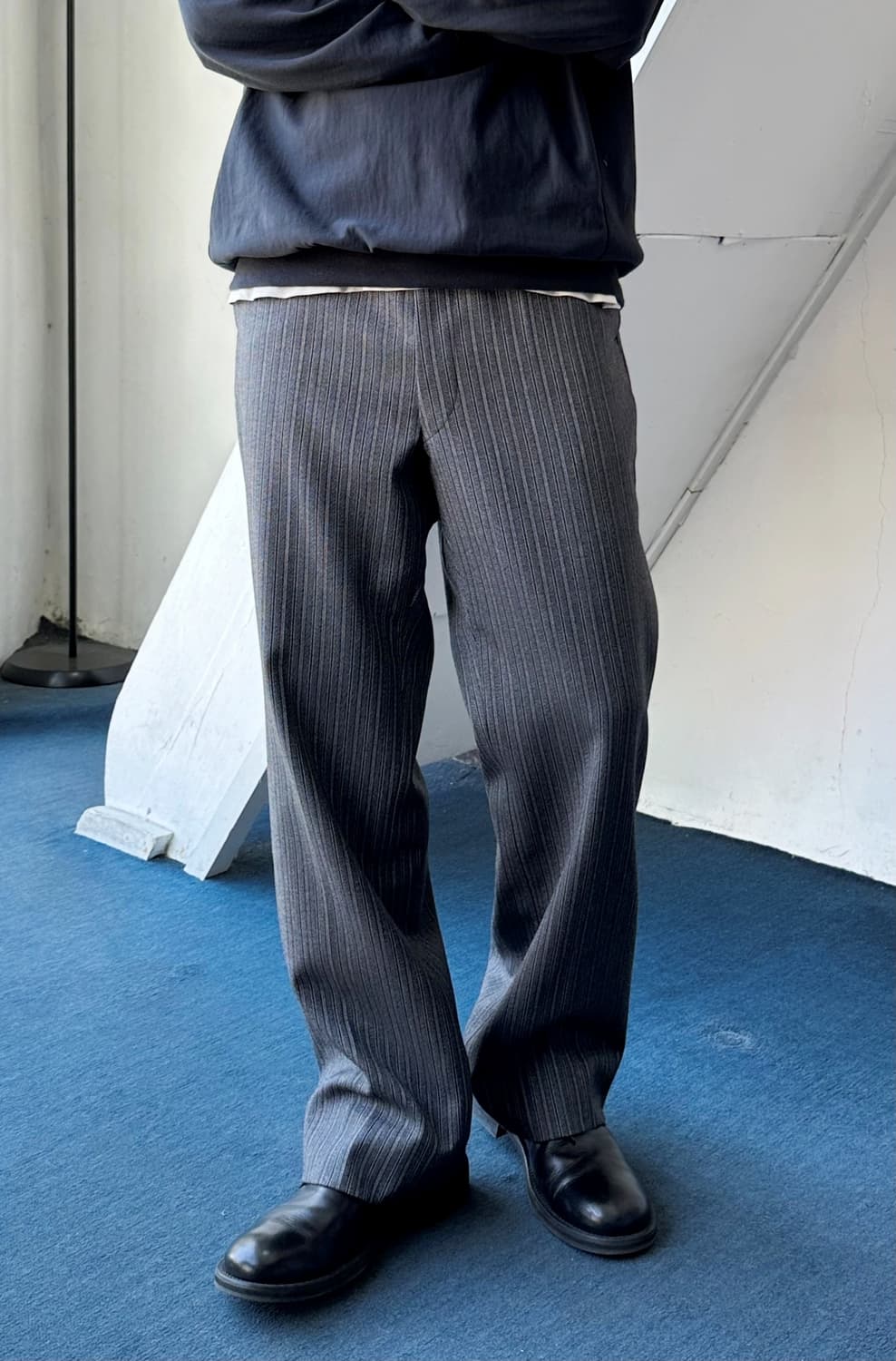 No tuck straight wool trousers 상품이미지4