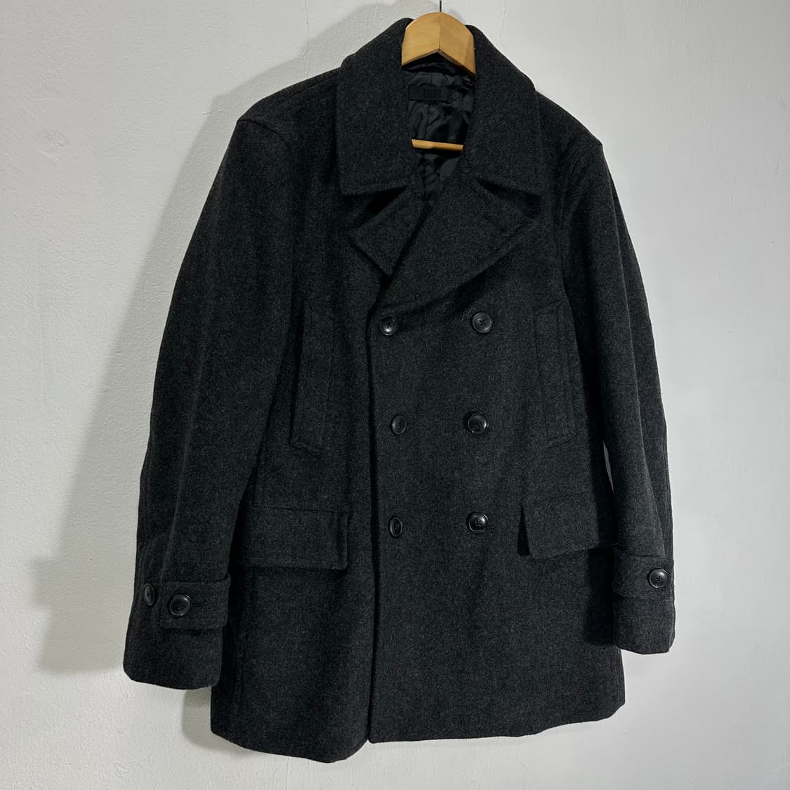 M 유니클로 일본판 차콜 해군 피코트 상품이미지1