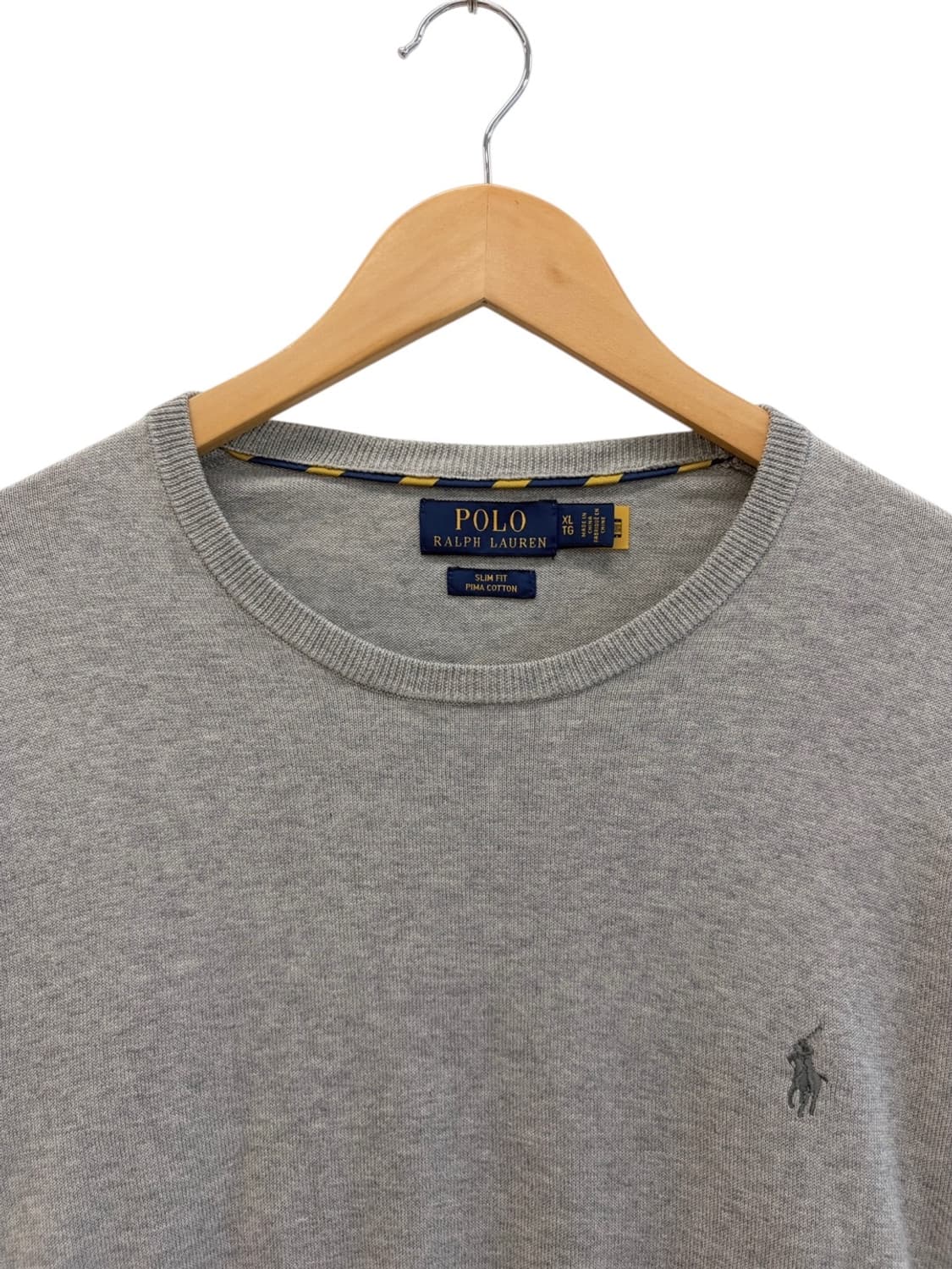 폴로 피마코튼 니트 그레이 (XL) 상품이미지2