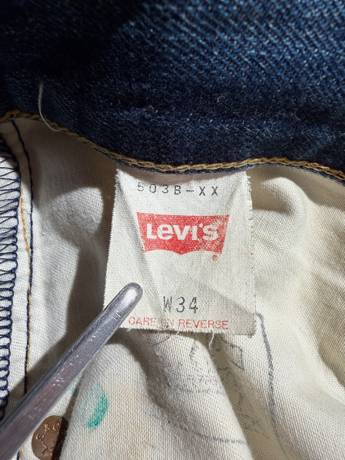 90s Levi's 503B-XX(34, Made In Japan) 상품이미지8