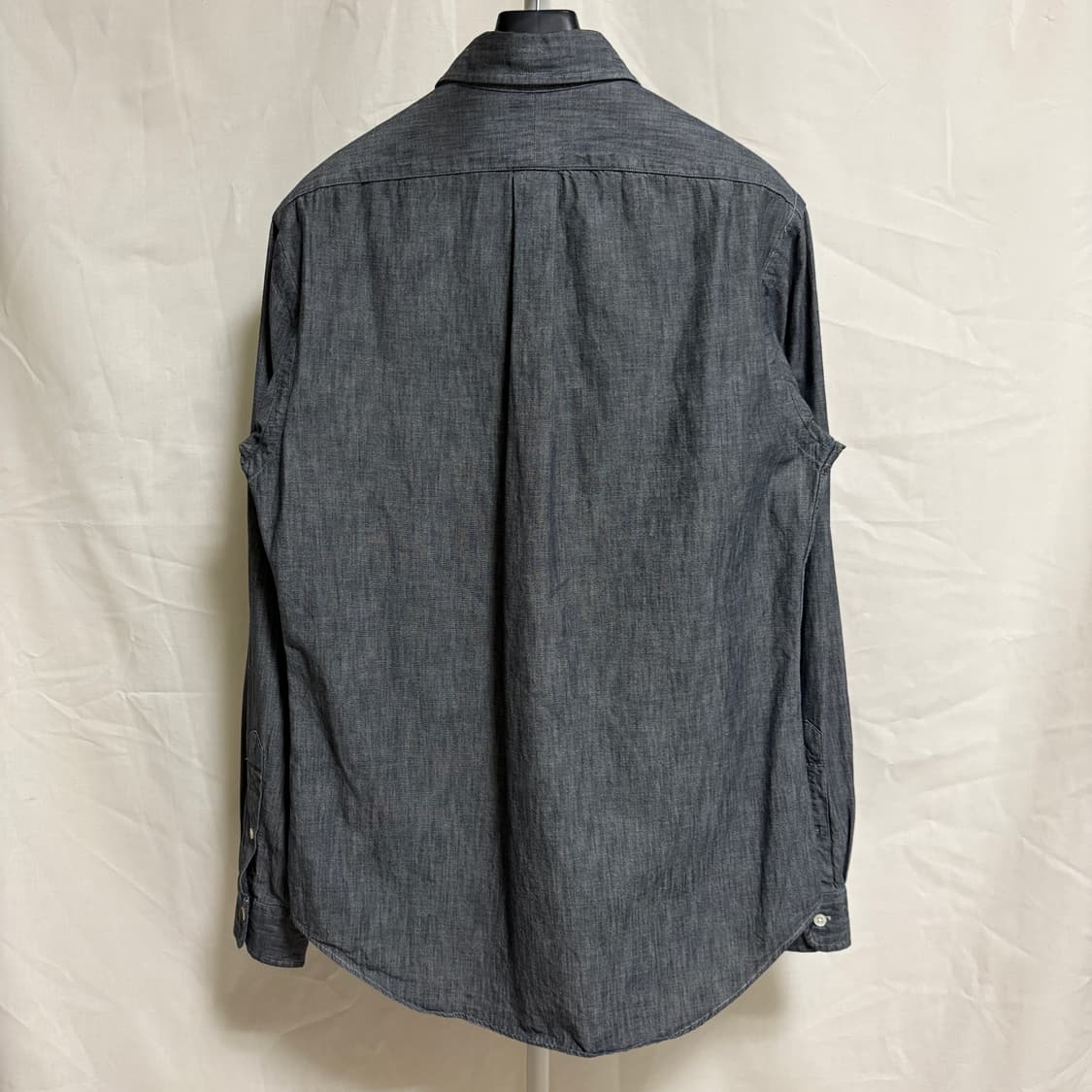 폴로 랄프로렌 슬림핏 샴브레이 셔츠 / 블랙, M 상품이미지8