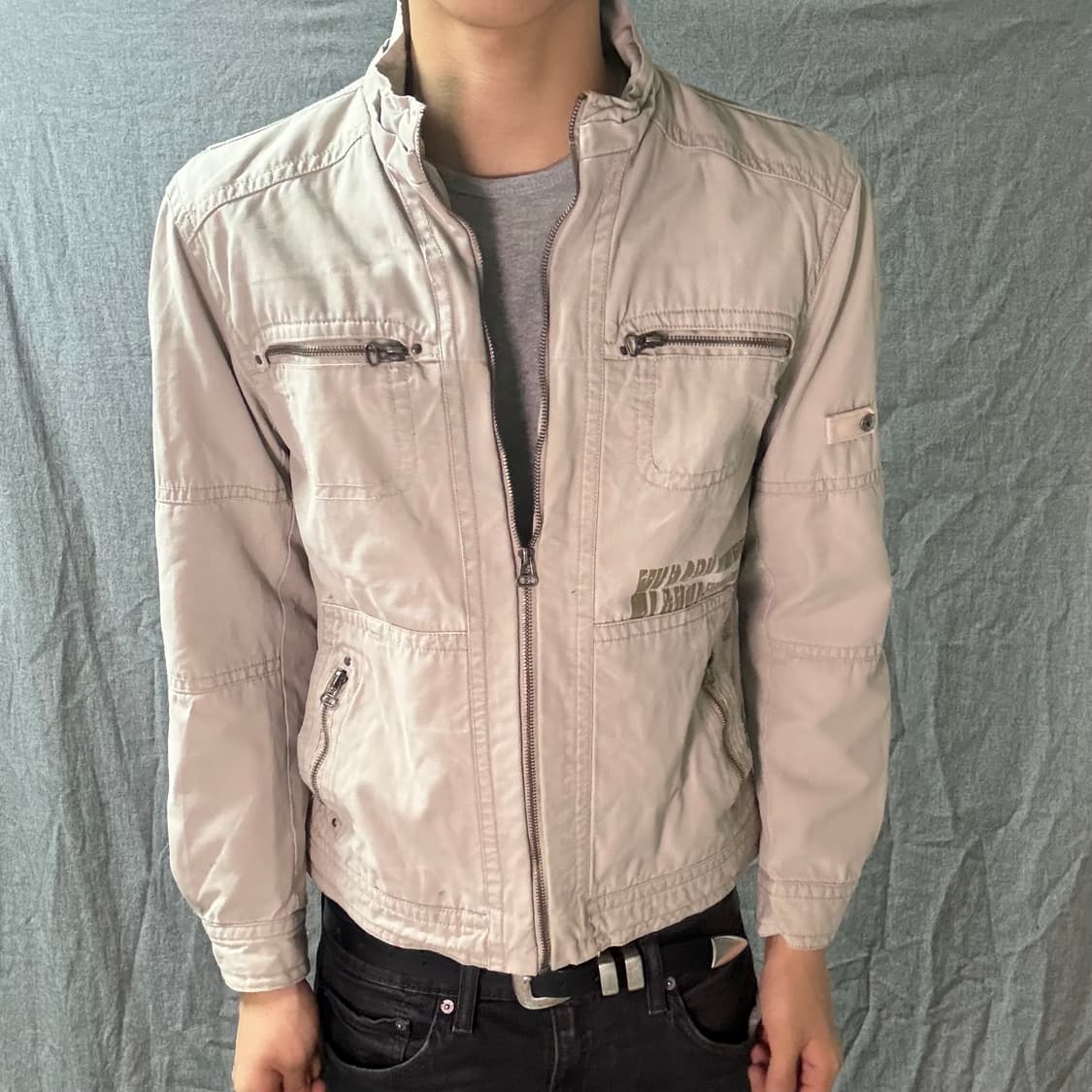 y2k vintage rider jacket 상품이미지3