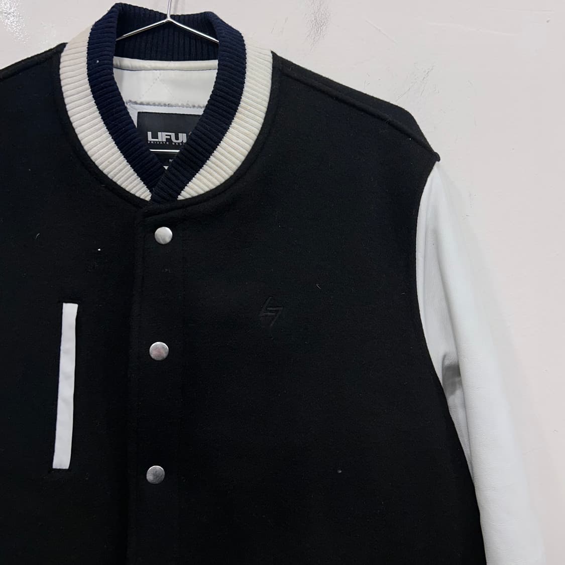 LIFUL 카우레더 바시티 스타디움 자켓 상품이미지1