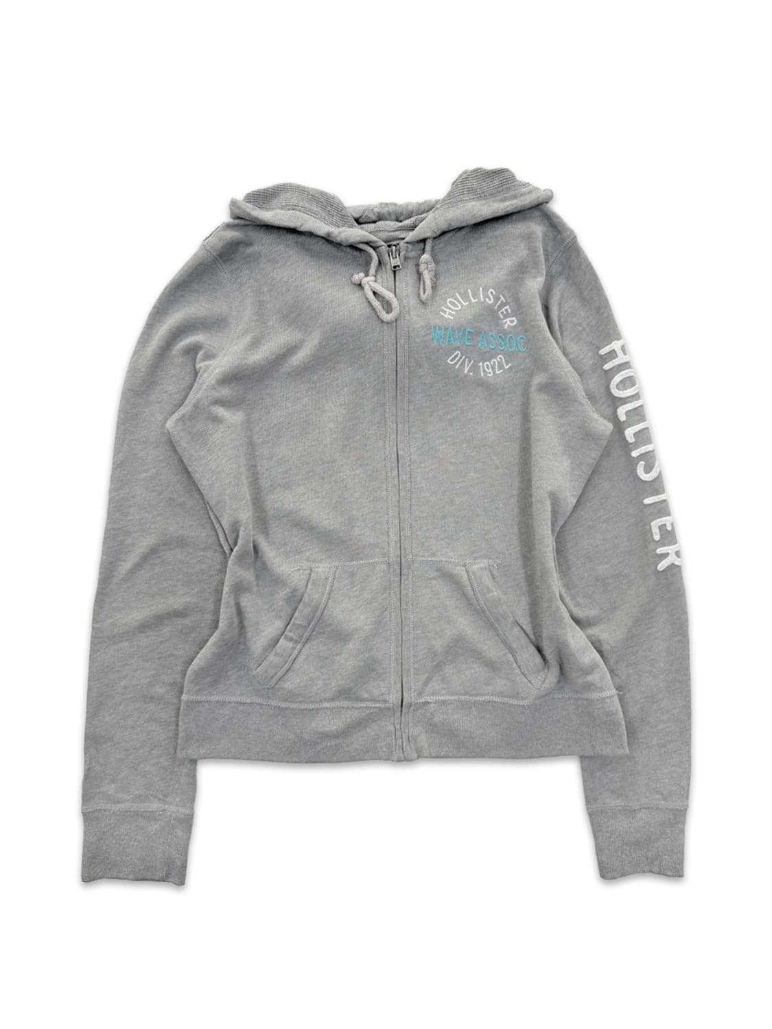 빈티지 Hollister 그레이 자수 후드집업 상품이미지1