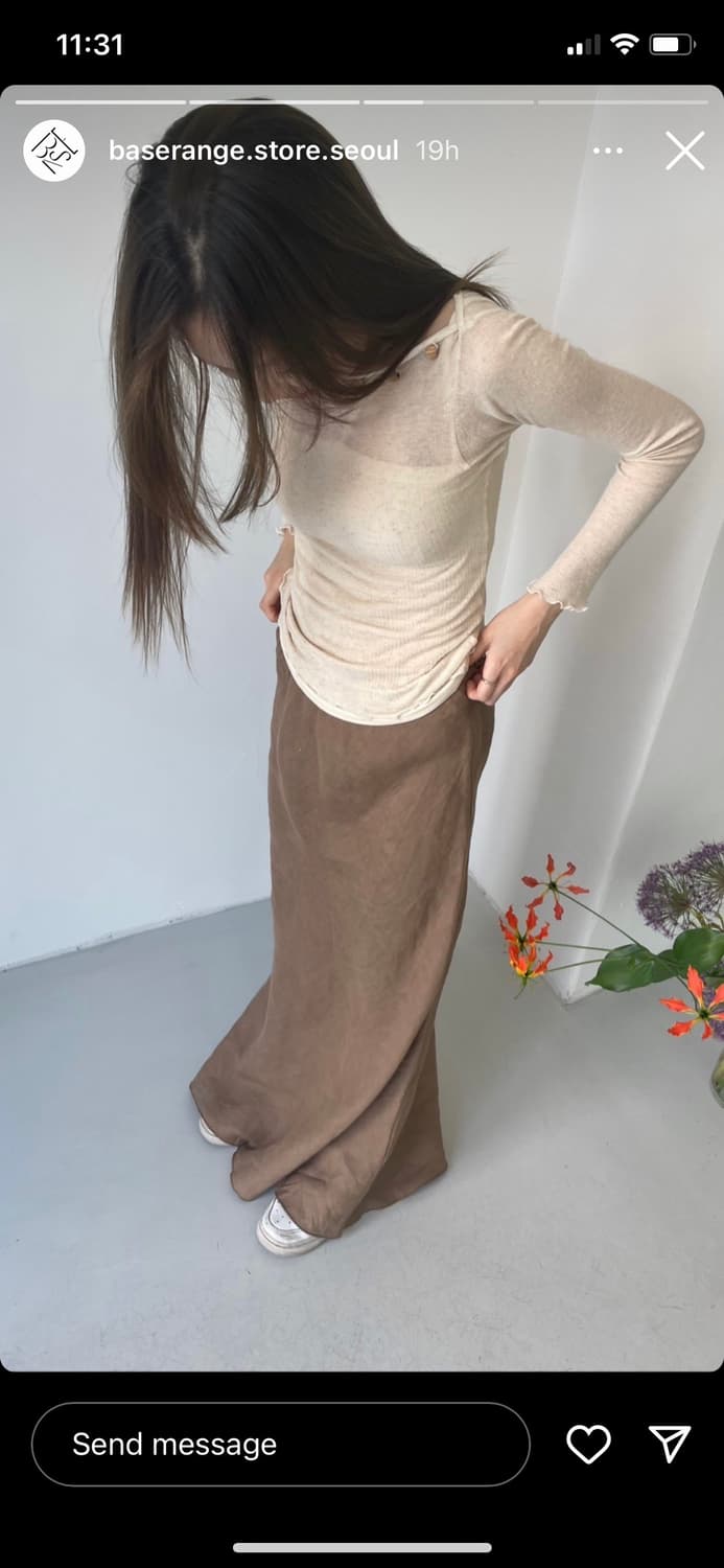 Baserange 베이스레인지 dydine skirt 상품이미지1