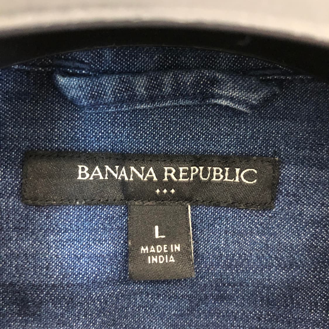 바나나리퍼블릭 데님셔츠 L 진청 상품이미지5