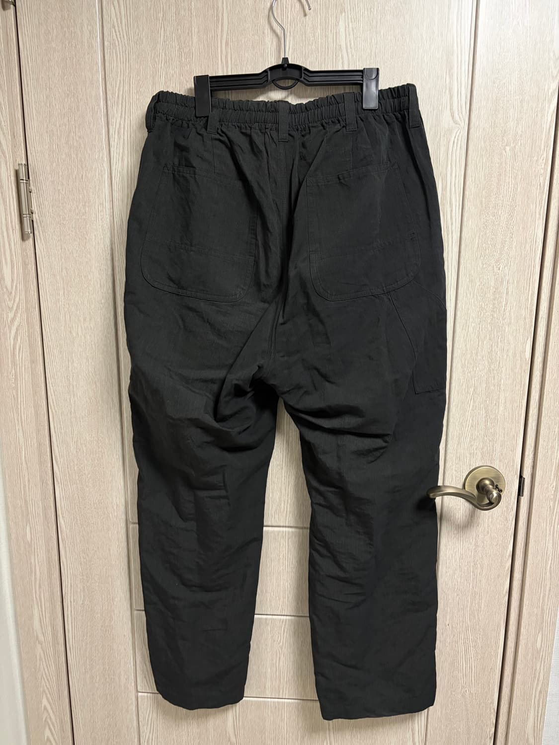 마일럿 린넨 코튼 나일론 퍼티그팬츠 블랙 3 상품이미지4