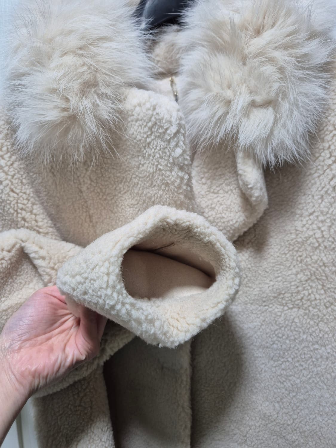 (새상품)Eredita 에레디타 퍼 카라 코트 상품이미지3