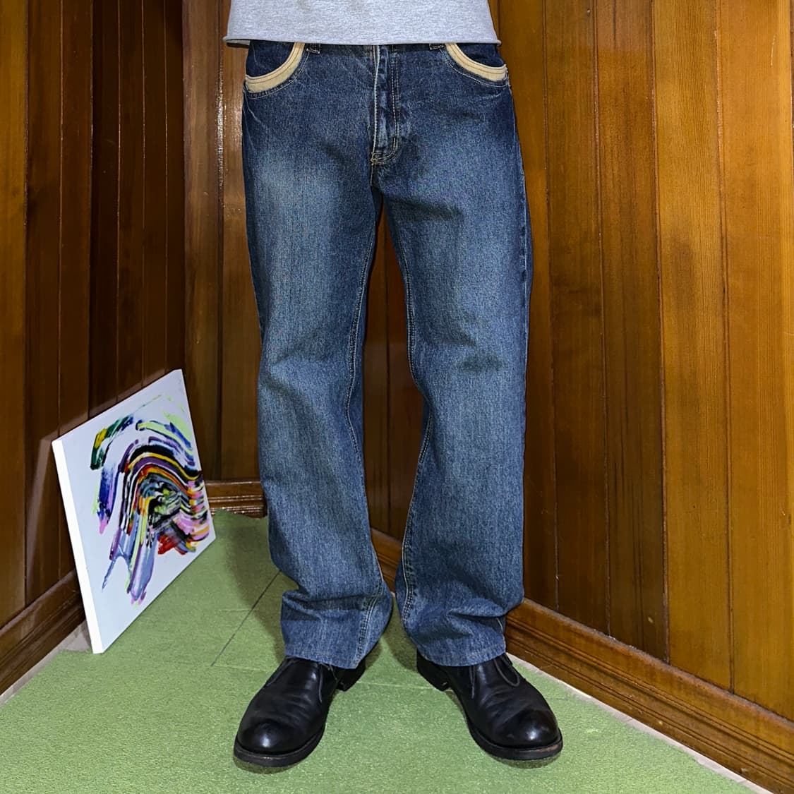 Hanes vintage washing denim pants 상품이미지3