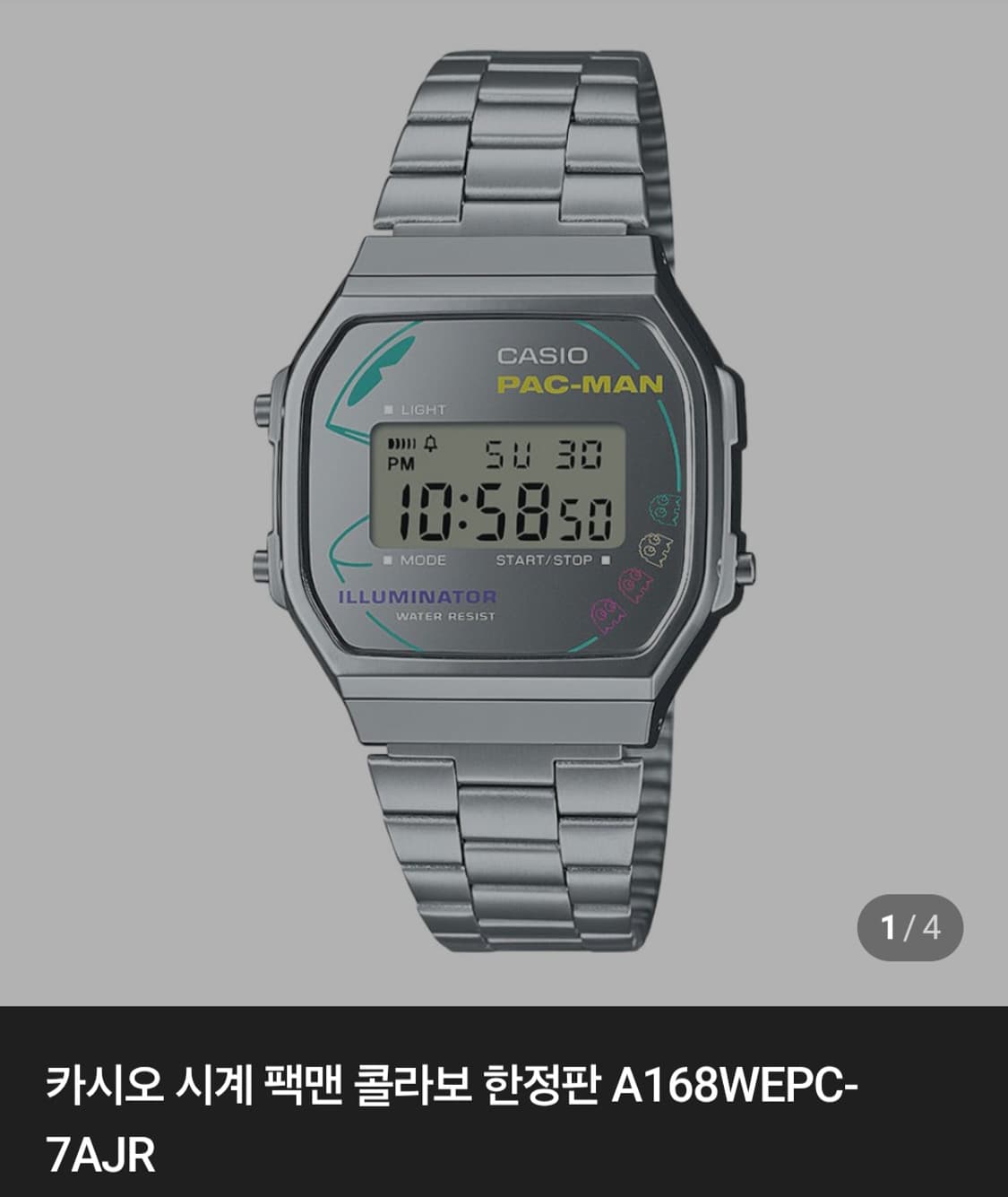 카시오x팩맨 A168WEPC-7AJR 상품이미지4