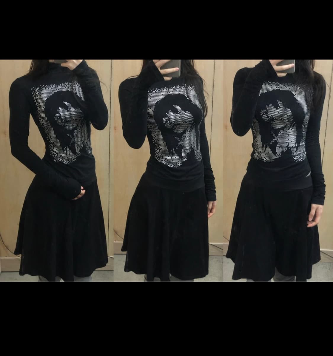 [직수입] 빈티지 코튼 저지 스커트 상품이미지5