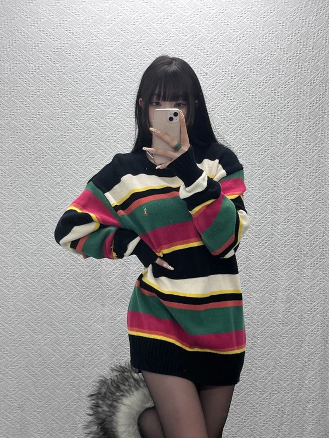 폴로 랄프로렌 90's Y2K 레트로 컬러블럭 니트 105 C09751 상품이미지2