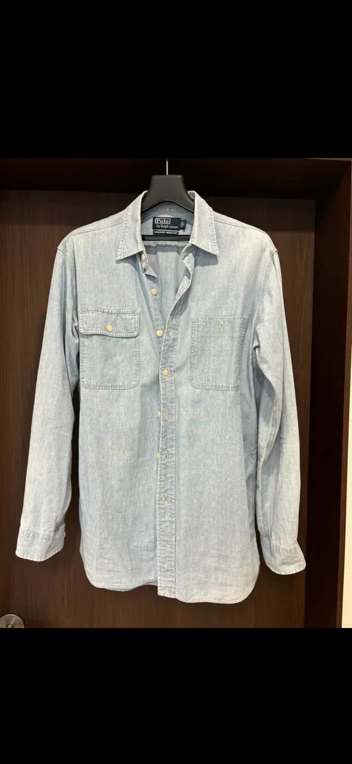 [S, 100] 폴로 랄프로렌 덩가리 워크셔츠 샴브레이 상품이미지1