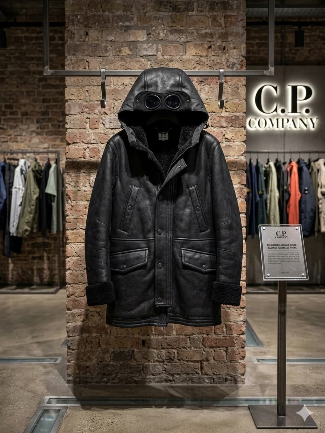 CP컴퍼니 고글 쉐어링 리얼 무스탕 (FGF 수입정품,105사이즈) 상품이미지2