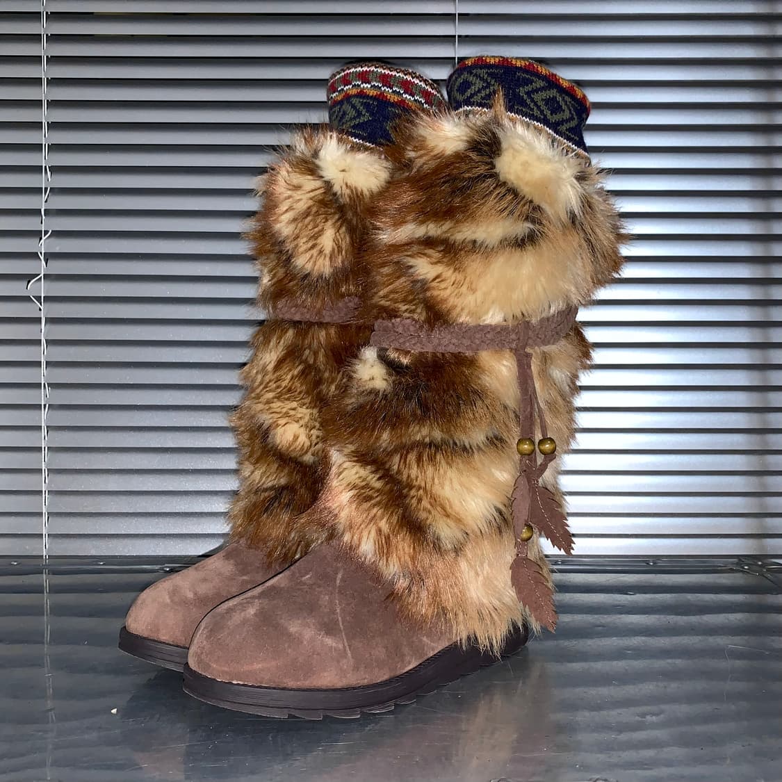 MUK LUKS 롱 퍼 랩 부츠 상품이미지2