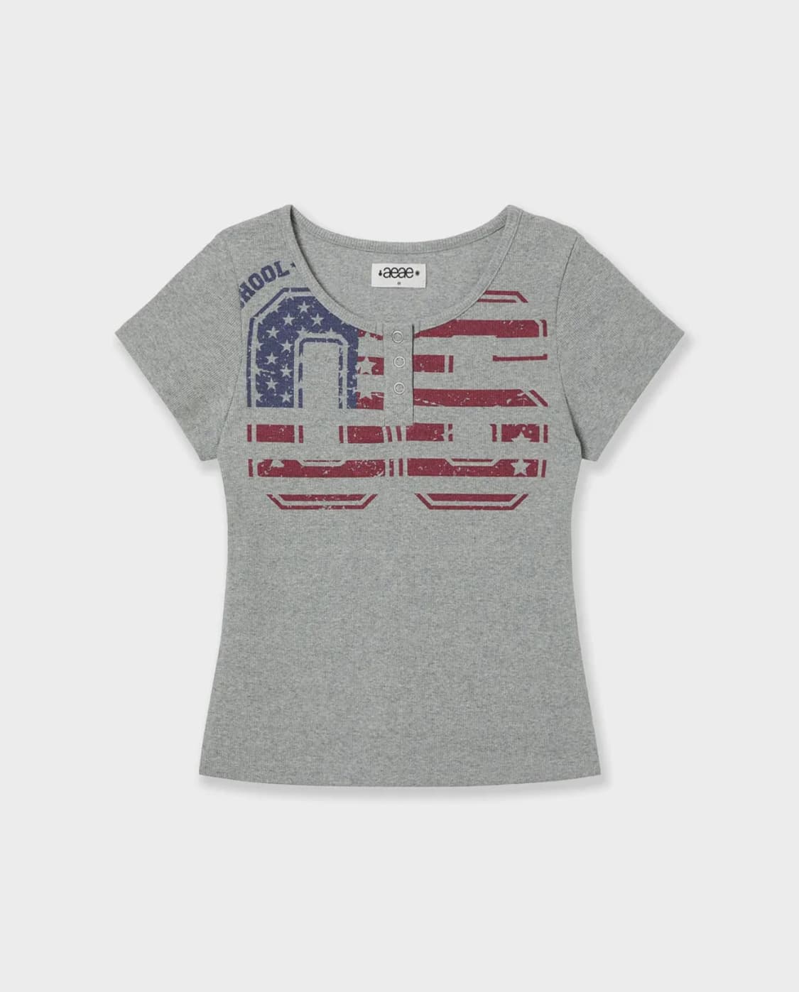 aeae USA BANNER HENLY NECK TEE 상품이미지1