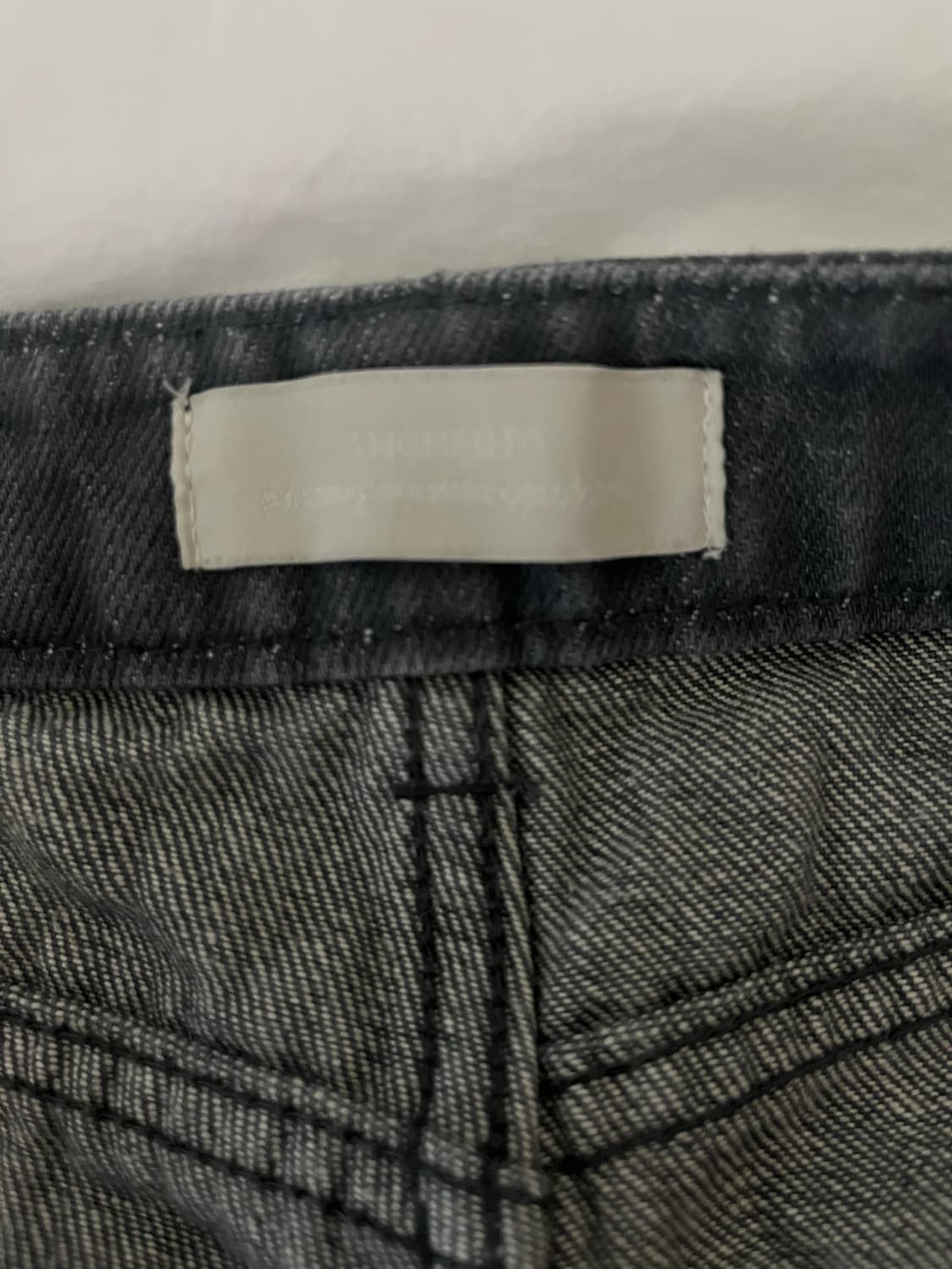 Amomento 24ss indigo straight denim grey 상품이미지5