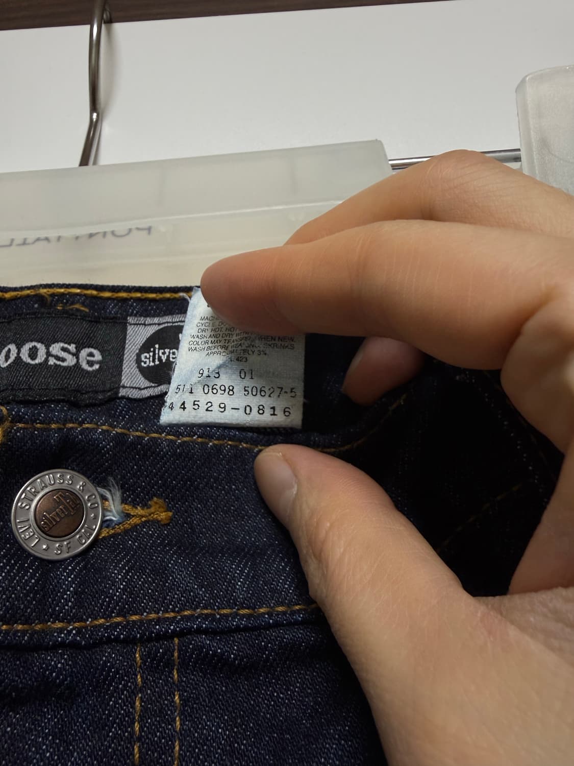 90s 리바이스 실버탭 스트레이트 루즈 (40x30) 상품이미지4