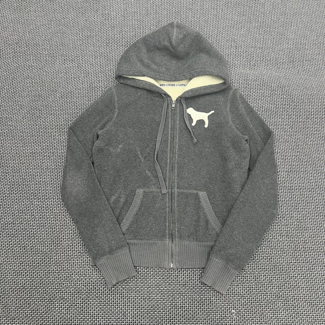 Pink 양털 후드집업 상품이미지1