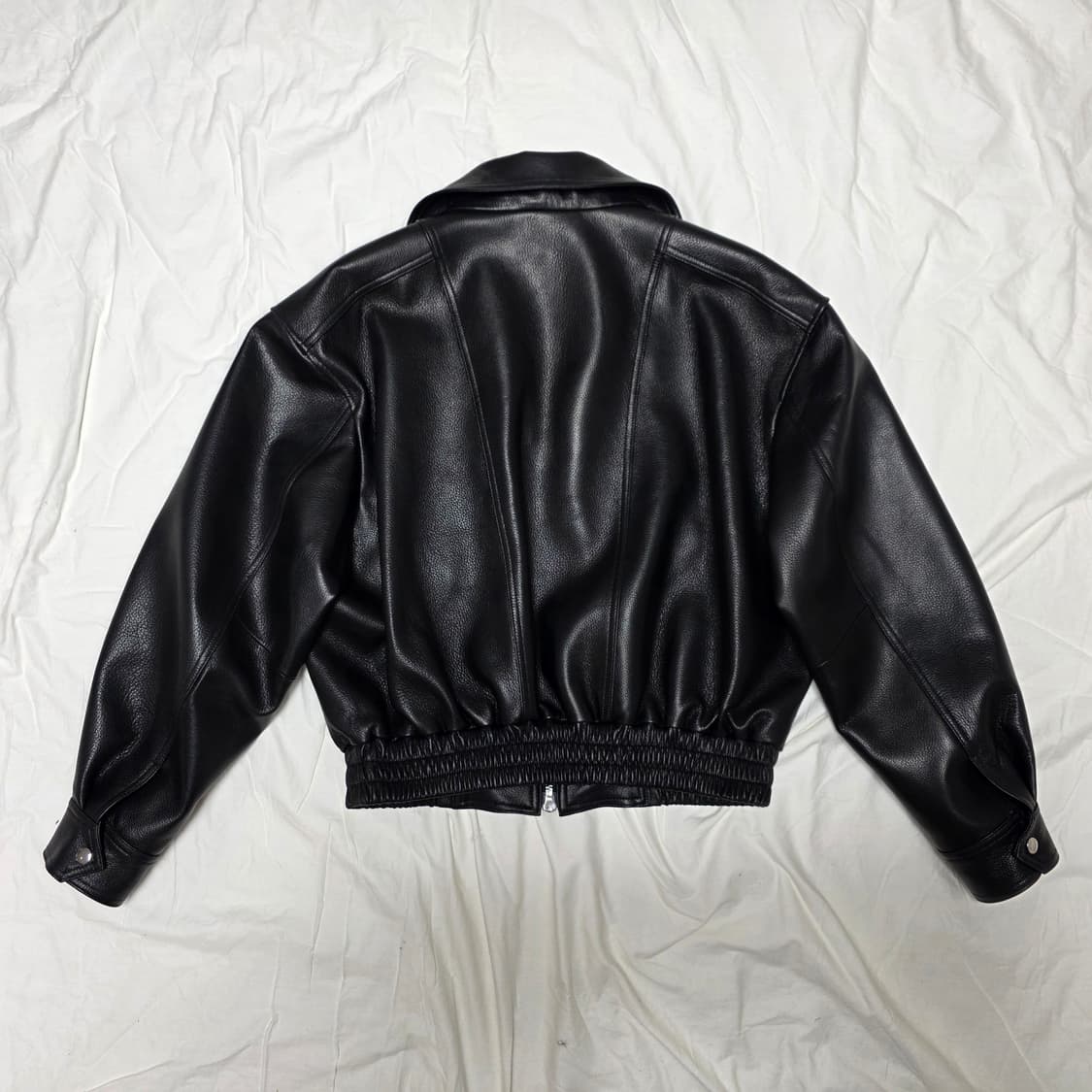 [새상품] 노이어 고트 스킨 하이넥 집업 자켓 / 블랙 / 52사이즈 상품이미지2