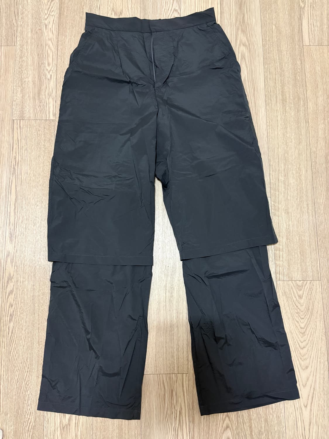 아모멘토 SHEER LAYERED PANTS (CHARCOAL) 상품이미지3