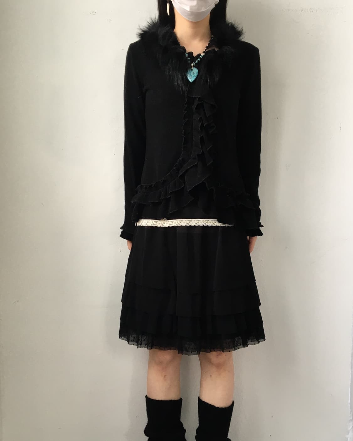 Lace trimming layer skirt 상품이미지4