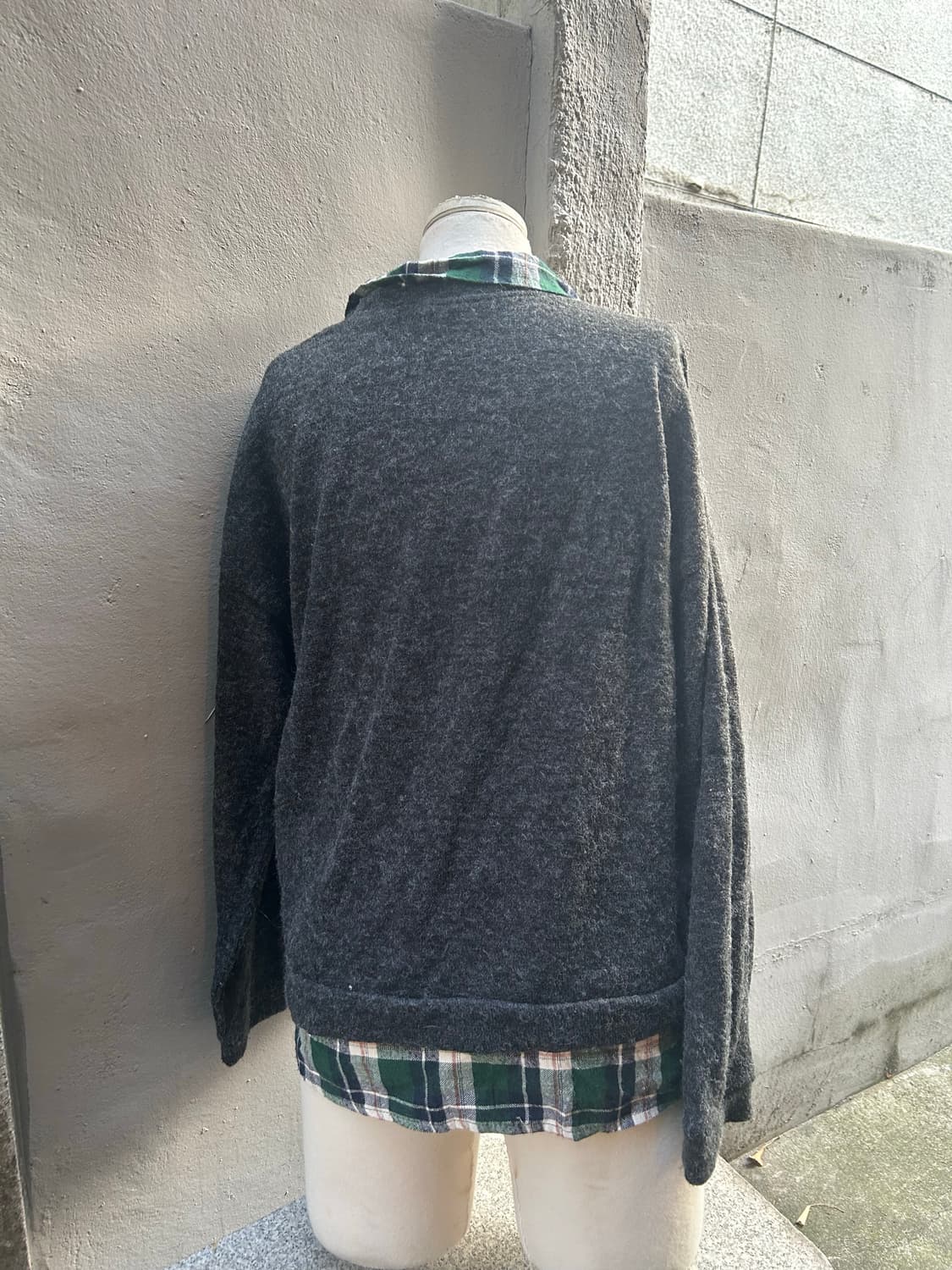 2000s 일본빈티지 모리걸 니혼진 레이어드 니트 셔츠 상품이미지3