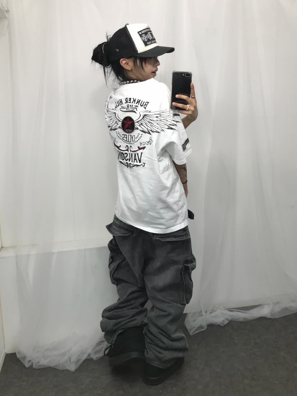 ☠️ 밴슨 원스타 자수 패치 반팔 티셔츠 ☠️ 상품이미지6